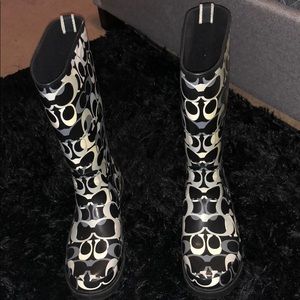 Coach rain boots